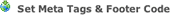creating meta tags in weebly